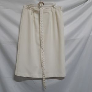 Vtg Haberdashery ivory lined skirt